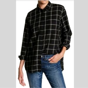 MADEWELL Soft Oversize Ex-Boyfriend Plaid Flannel
